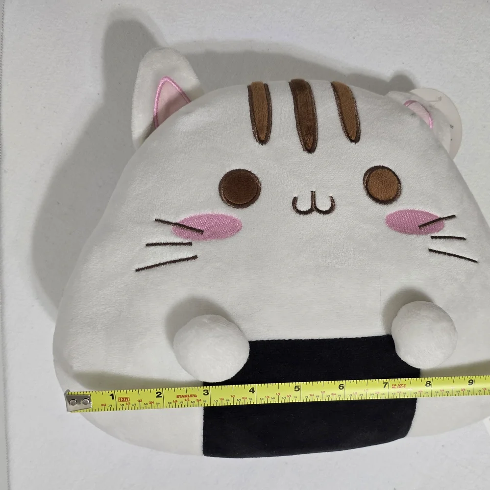 NWT ABC Plush Onigiri Rice Ball Cat Plush Stuffed Animal 
